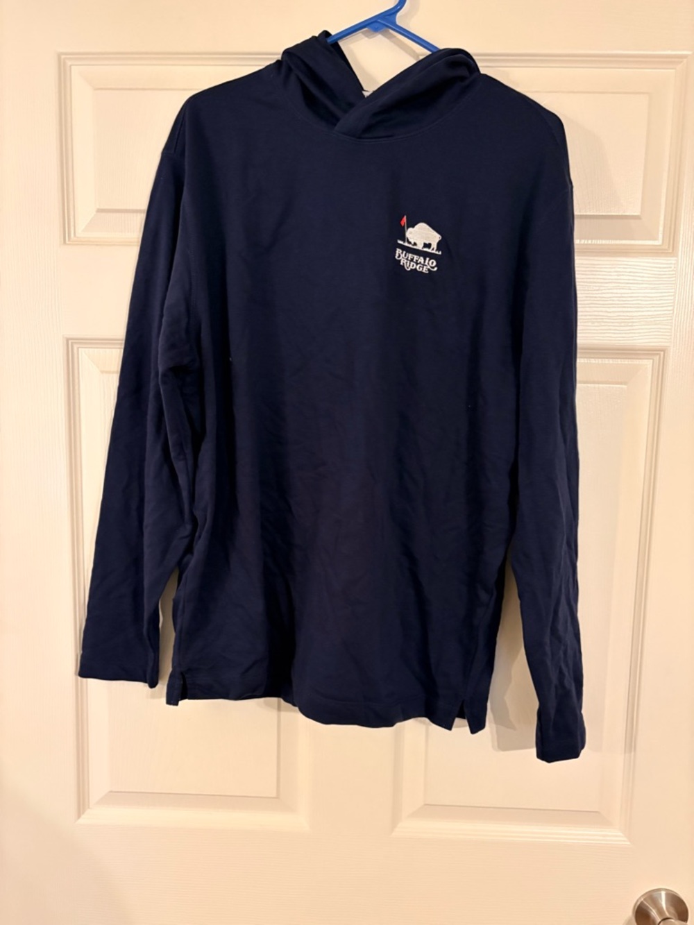 Ashworth Navy Hooded Long Sleeve Top
